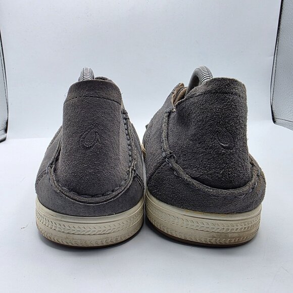 Olukai Pahono Lace Mens Size 10 Gray Shoes Casual Walking Lounge Relaxing - Picture 5 of 13